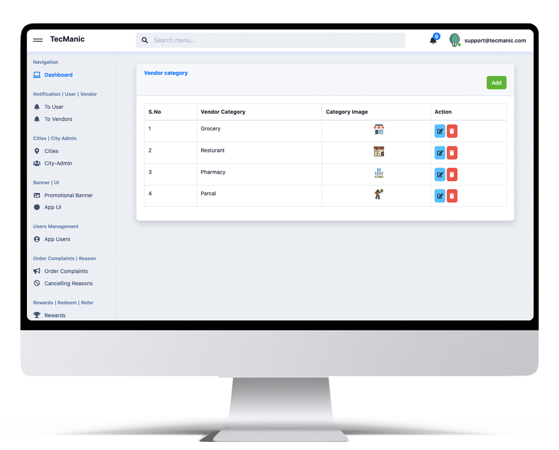 Multivendor Mobile APP - Basic Admin Features image